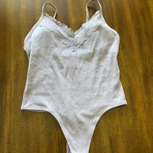 NWT Victoria Secret PINK tank bodysuit Large